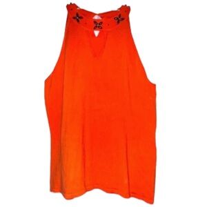 Vintage J Mclaughlin Silk Blend Halter Round Beaded Neck Butterfly Size L